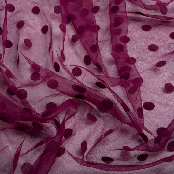 Сітка горохи бордова