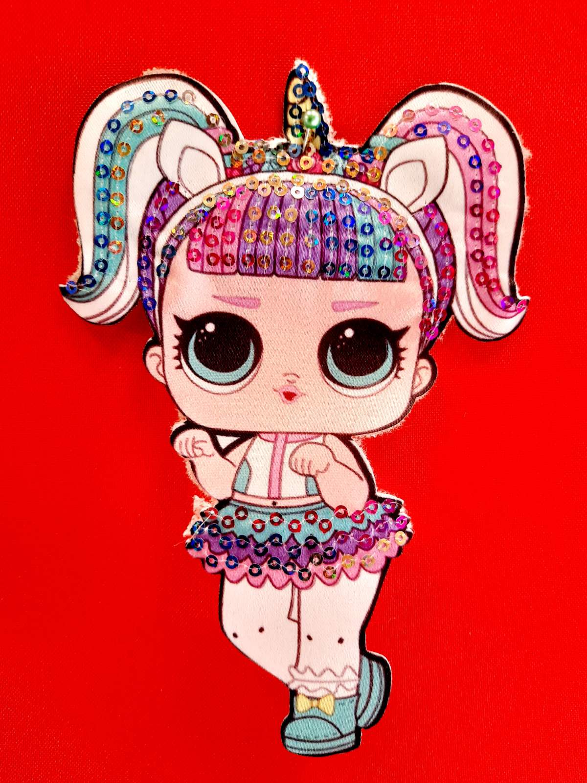 Аплікація нашивна Лол велика