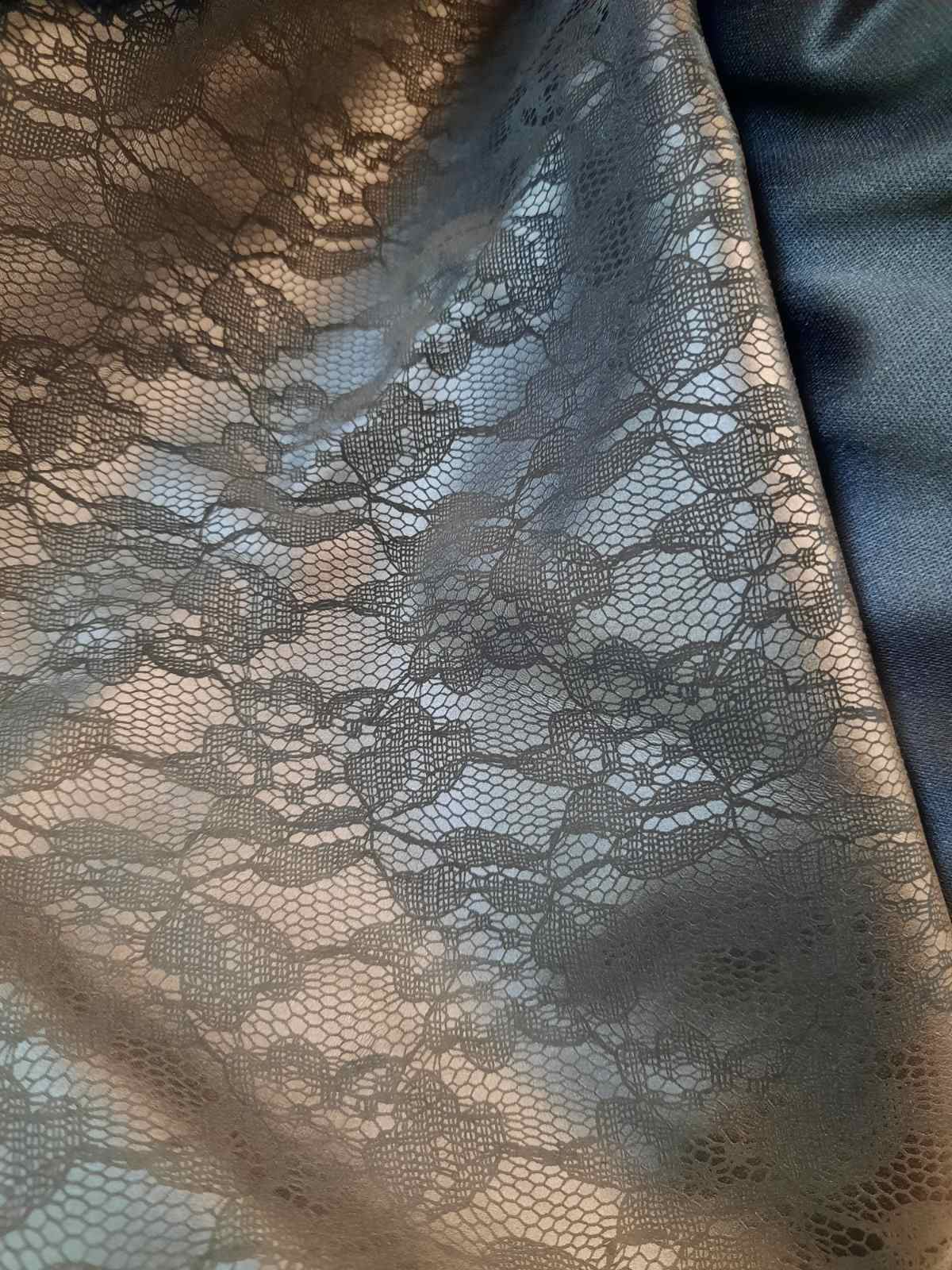 Екошкіра чорна з малюнком