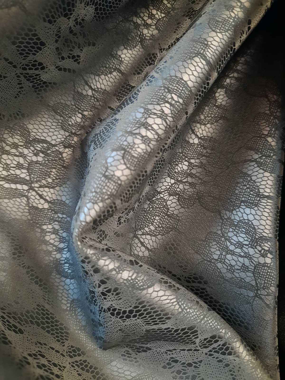 Екошкіра чорна з малюнком