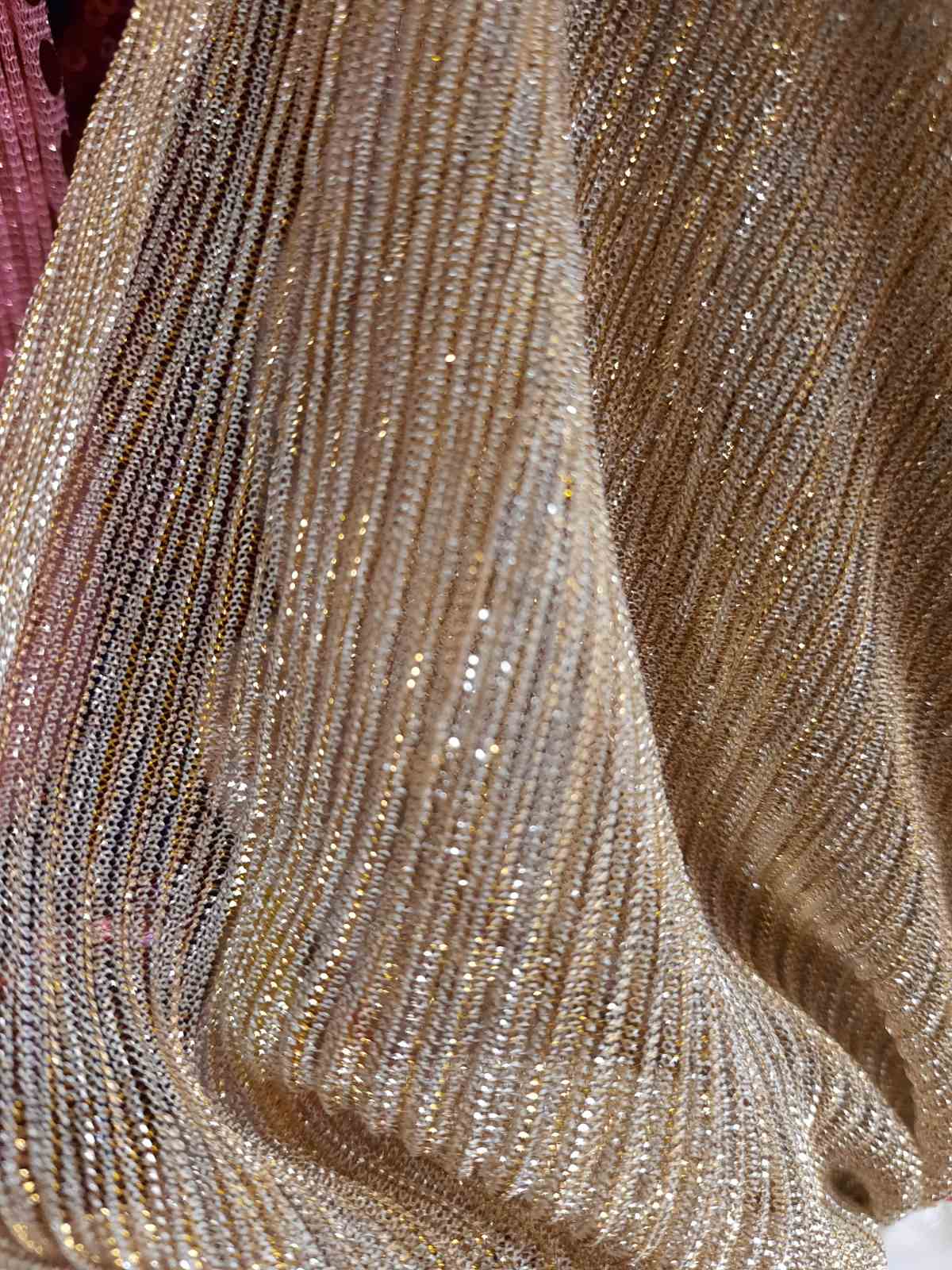 Сітка гофре стрейч золота