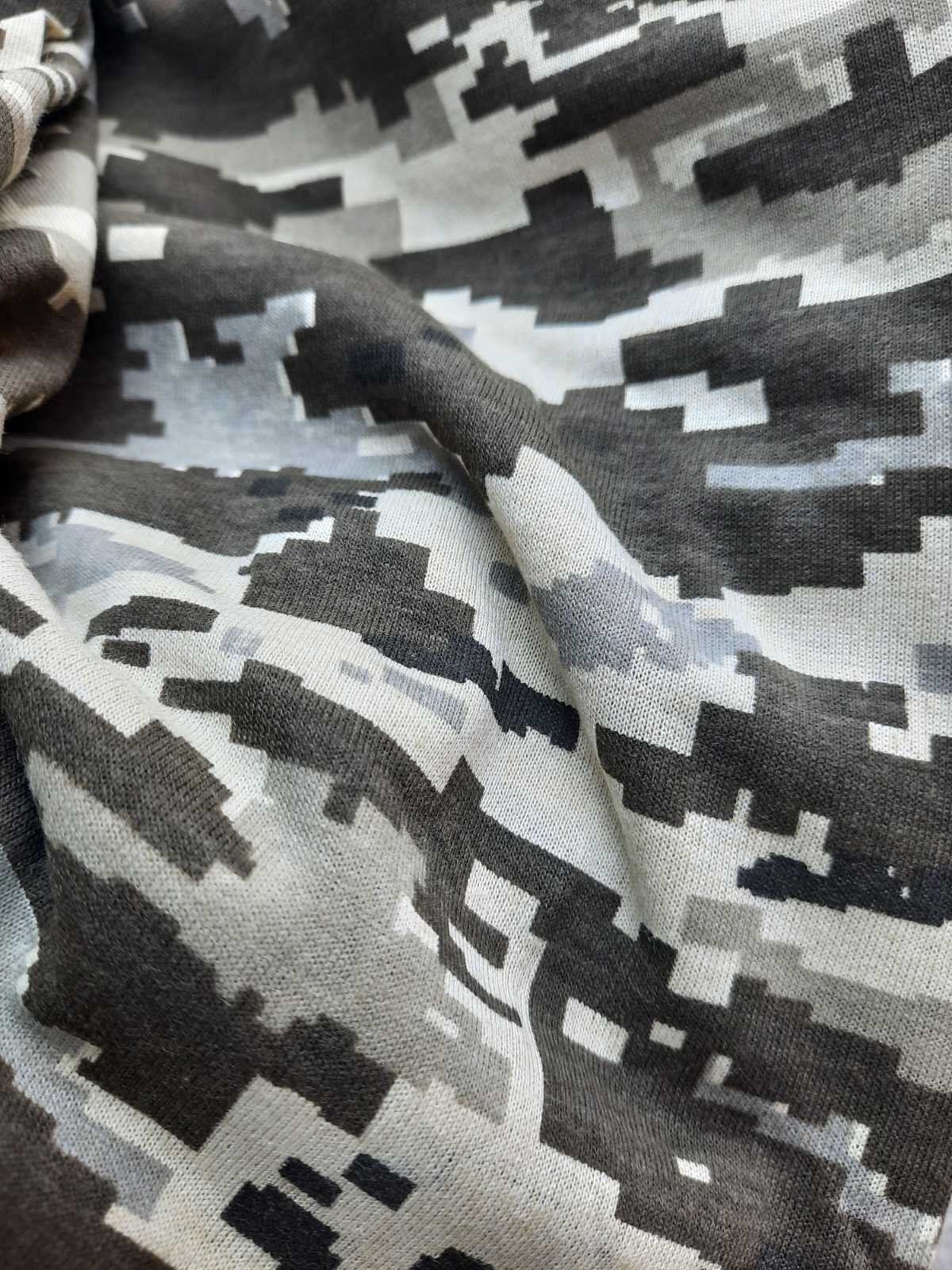 Трикотаж кулір камуфляж піксель