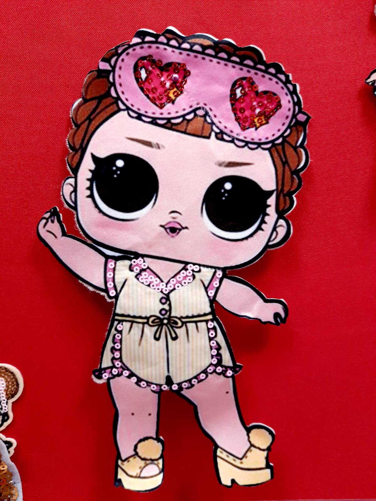 Аплікація нашивна Лол велика