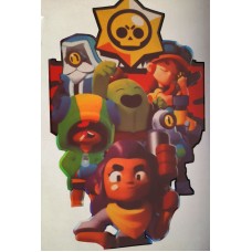 Аплікація термо Brawl Stars